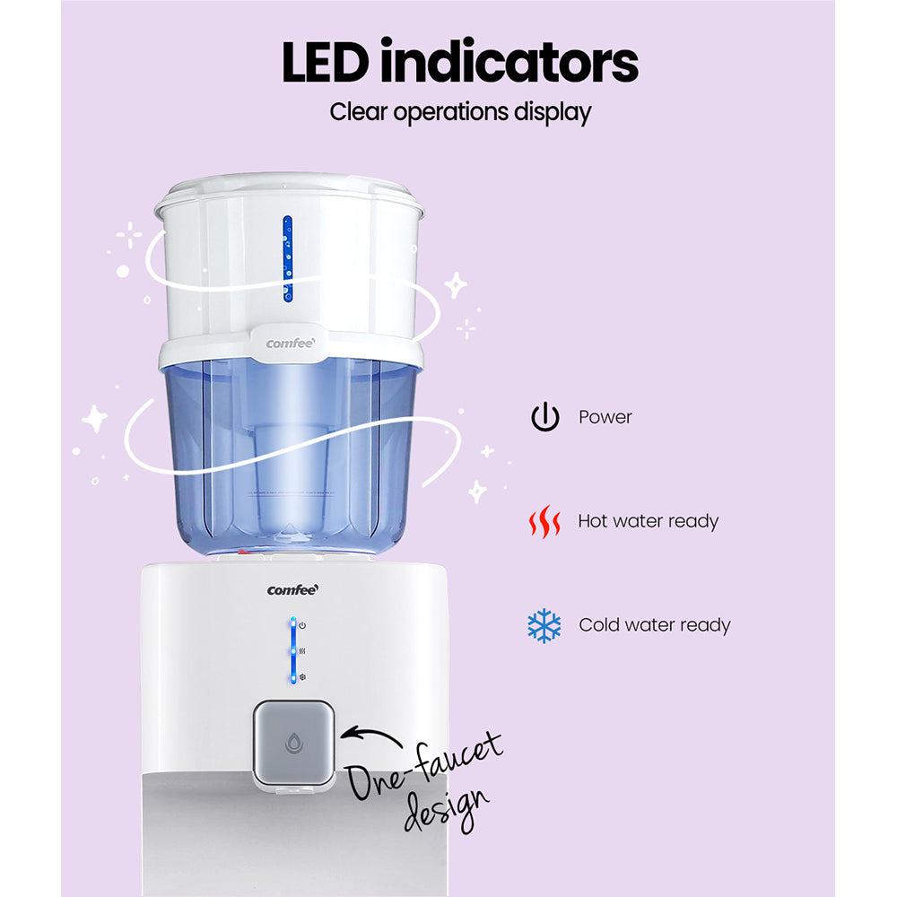 Comfee Water Cooler Dispenser Stand Chiller Cold Hot 15L Purifier Bottle Filter Comfee