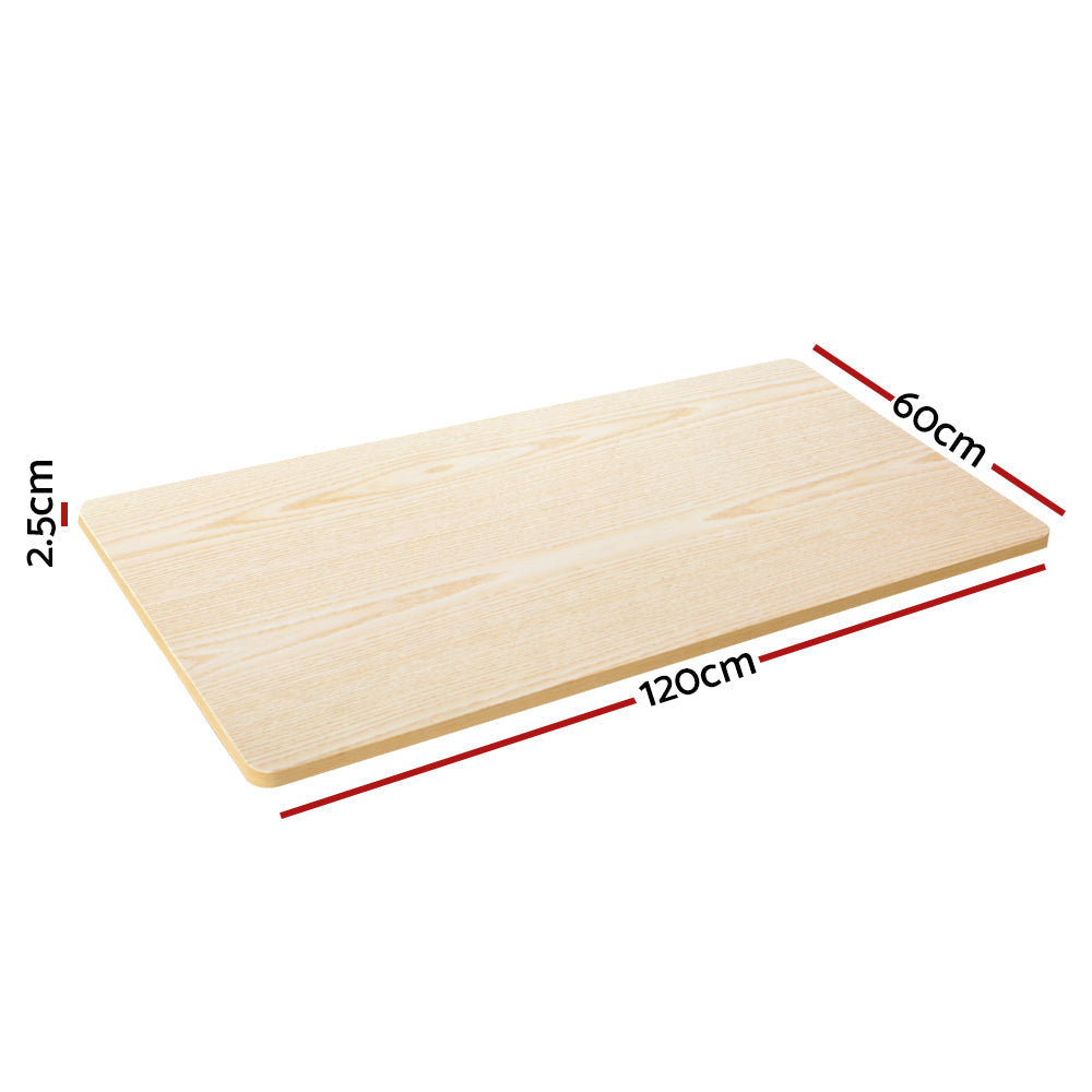 Artiss Motorised Standing Desk Desktop Electric Sit Stand Table White Oak Artiss