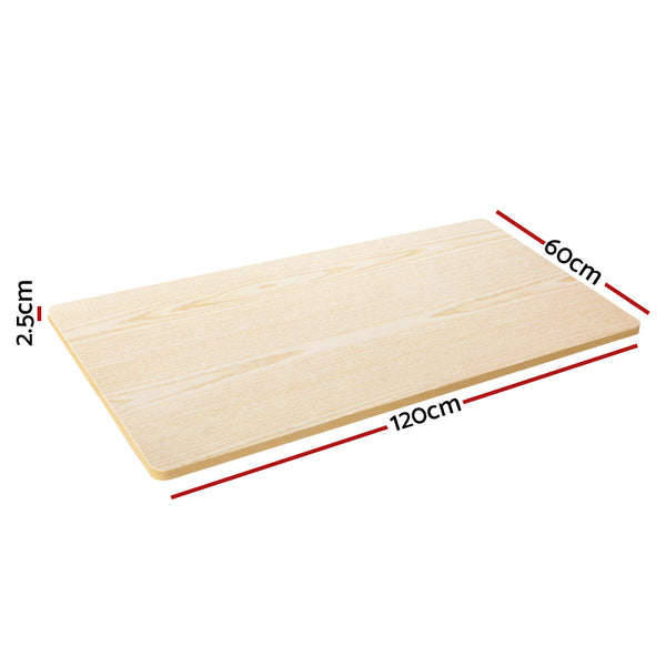 Artiss Motorised Standing Desk Desktop Electric Sit Stand Table White Oak Artiss