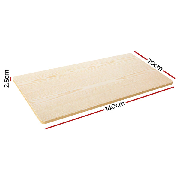 Artiss Standing Desk Desktop Motorised Electric Sit Stand Table White Oak Artiss