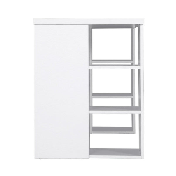 Artiss 3 Level Desk with Storage & Bookshelf - White Artiss