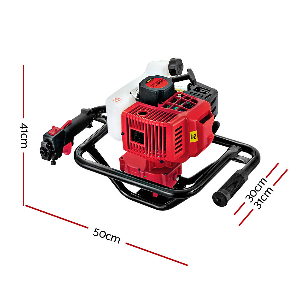 Giantz Post Hole Digger Petrol Diggers Only Motor Complete Earth Auger 92CC Giantz