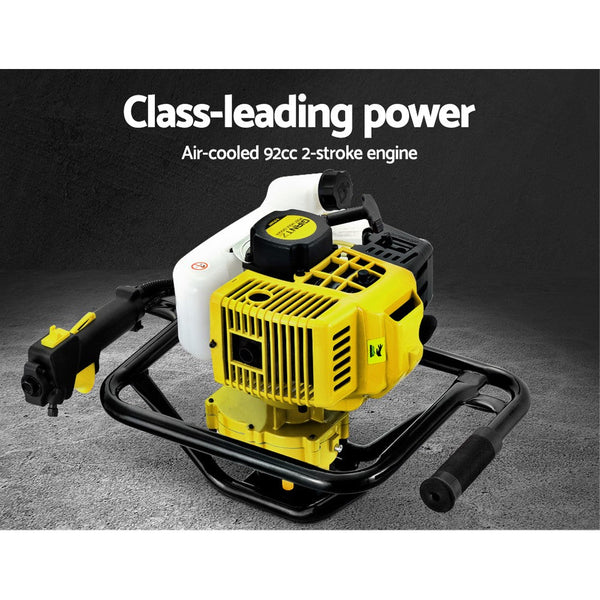 Giantz 92CC Petrol Post Hole Digger Auger Drill Borer Fence Earth Power 200mm Giantz