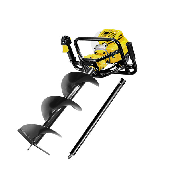 Giantz 92CC Post Hole Digger Petrol Auger Drill Borer Fence Earth Power 300mm Giantz