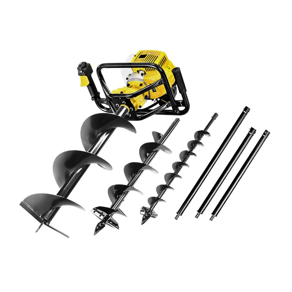 Giantz Post Hole Digger 92CC Petrol Auger Diggers Drill Borer Fence Earth Power Giantz