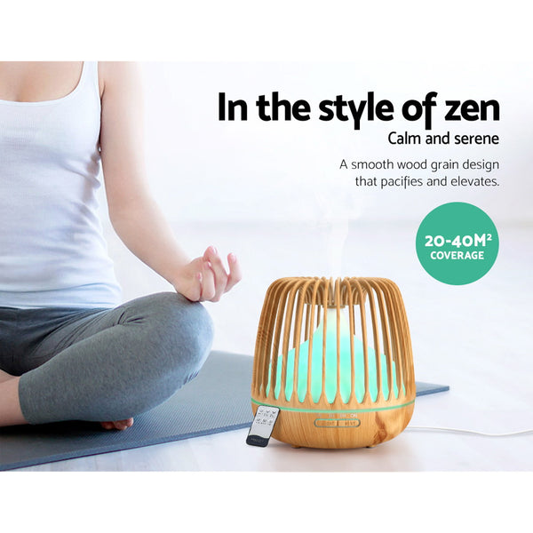 Devanti 4-In-1 Aroma Diffuser Aromatherapy Humidifier Essential Oil 500ml freeshipping - Awezingly