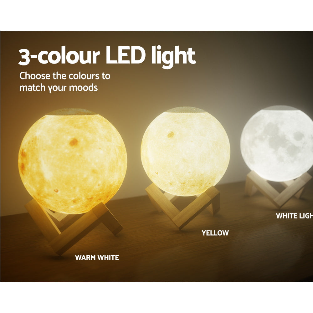 Devanti Aroma Diffuser LED Moon Lamp 880ml Devanti