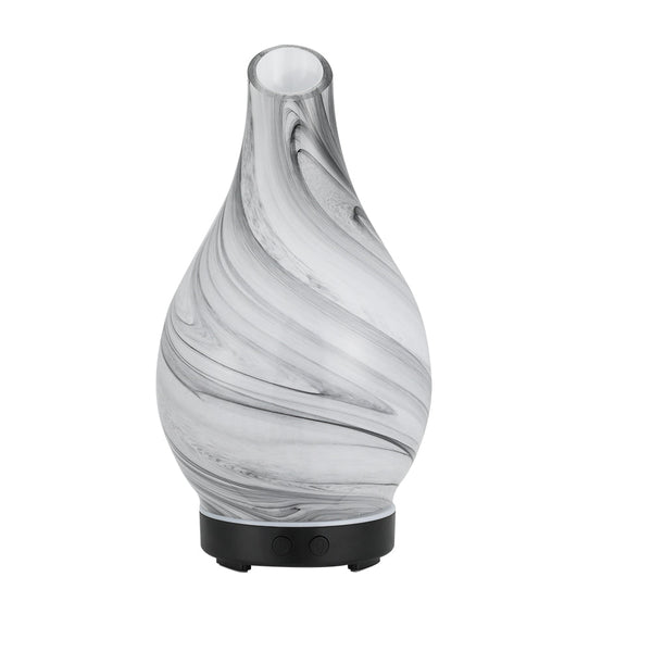 Devanti Aromatherapy Aroma Diffuser Essential Oil Humidifier LED Glass Marble Devanti