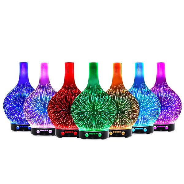 Aroma Diffuser 3D LED Light Oil Firework Air Humidifier 100ml freeshipping - Awezingly