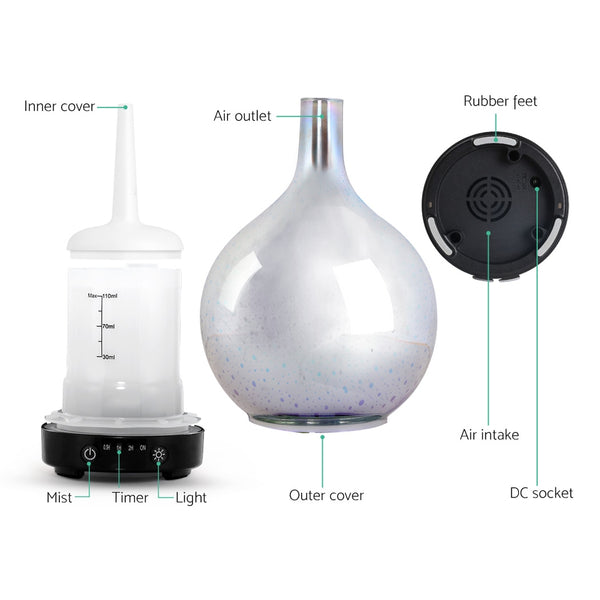 Aroma Diffuser 3D LED Light Oil Firework Air Humidifier 100ml freeshipping - Awezingly