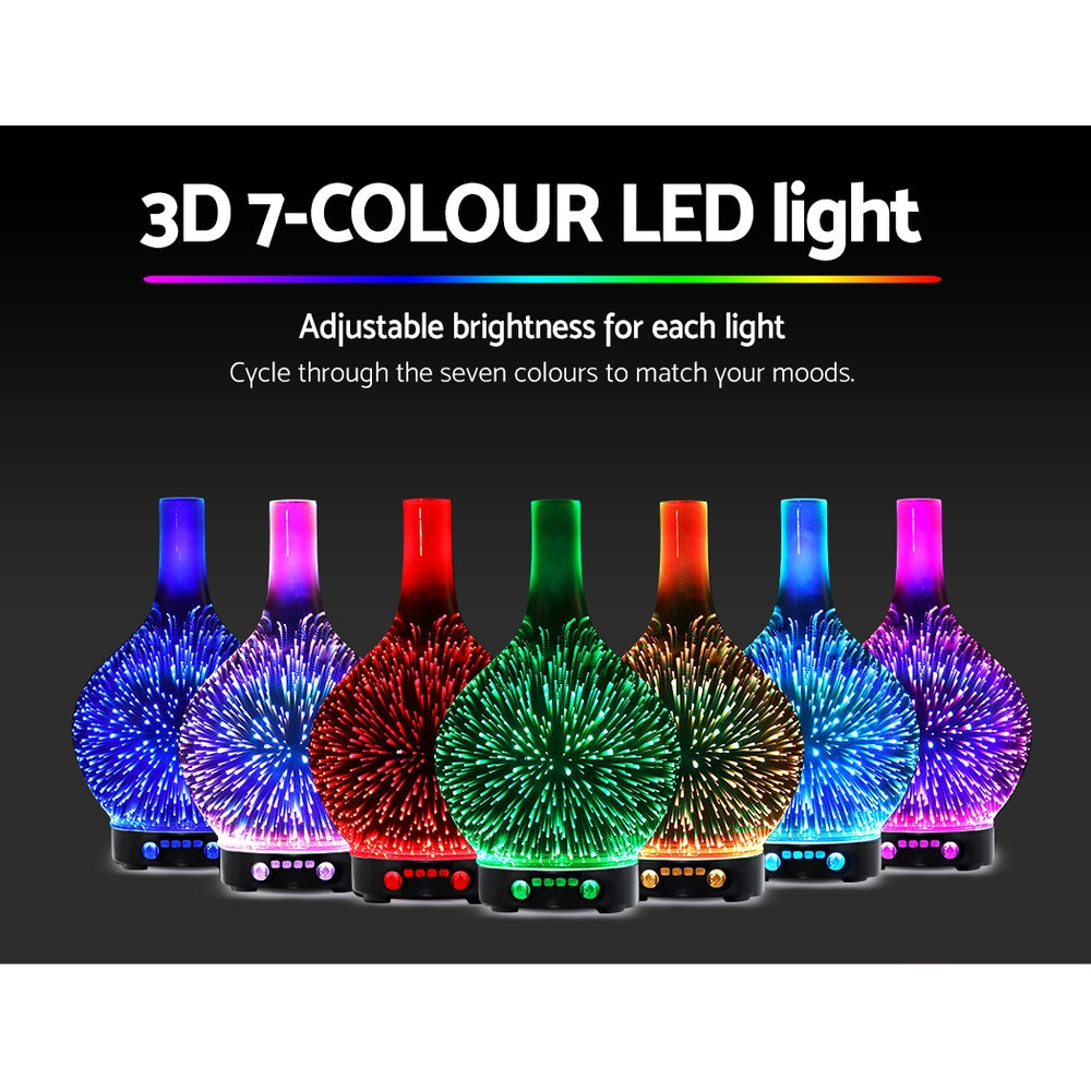 Aroma Diffuser 3D LED Light Oil Firework Air Humidifier 100ml freeshipping - Awezingly