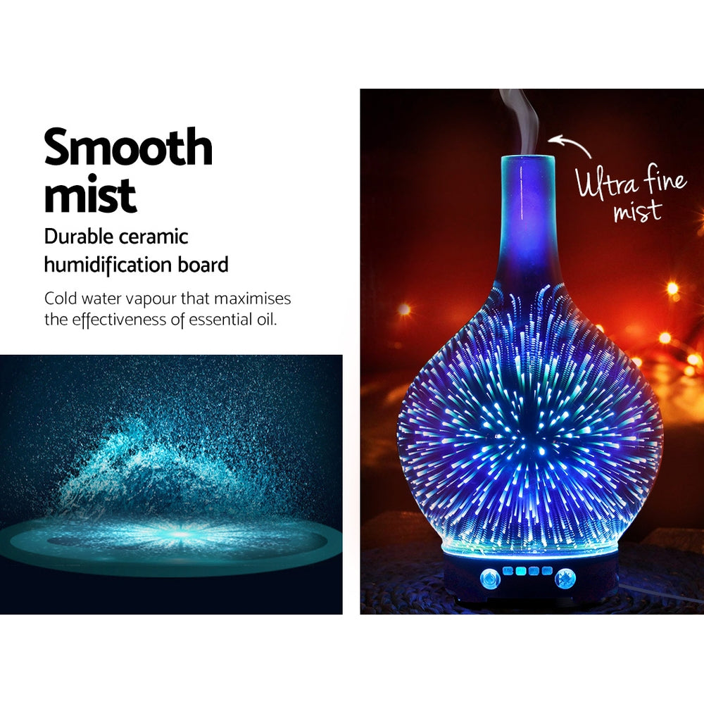 Aroma Diffuser 3D LED Light Oil Firework Air Humidifier 100ml freeshipping - Awezingly