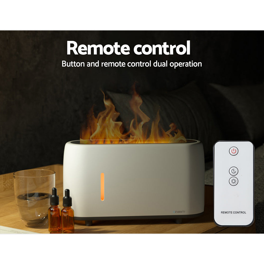 Devanti Ultrasonic Aroma Diffuser LED Flame Light Devanti