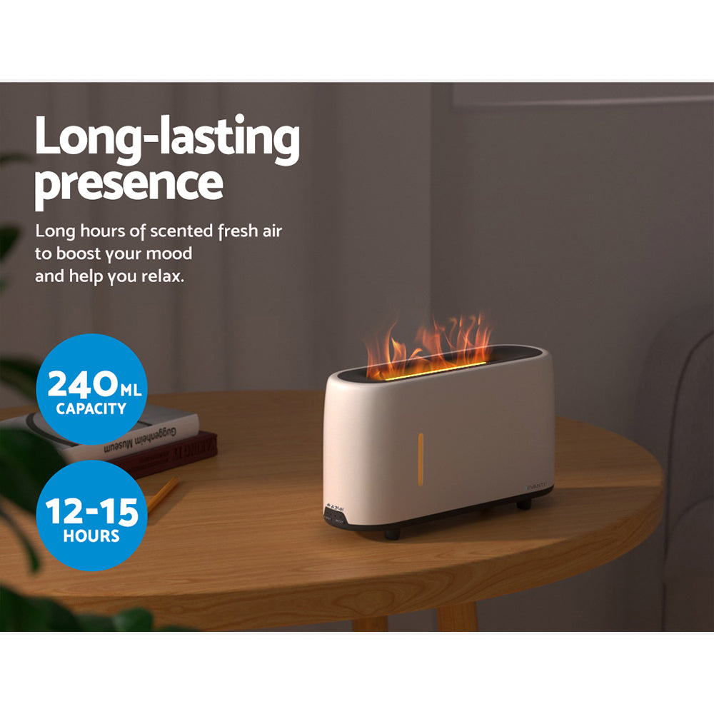 Devanti Ultrasonic Aroma Diffuser LED Flame Light Devanti