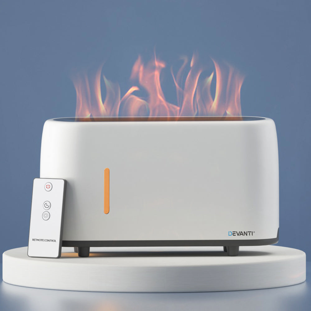Devanti Ultrasonic Aroma Diffuser LED Flame Light Devanti