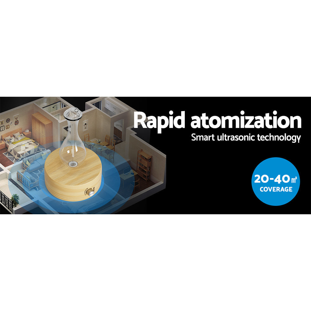 Devanti Waterless Aromatherapy Aroma Diffuser Pure Essential Oil Ultrasonic Devanti