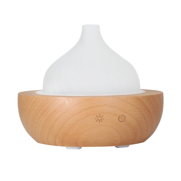 Devanti Aroma Aromatherapy Diffuser LED Oil Ultrasonic Air Humidifier Glass Wood Devanti