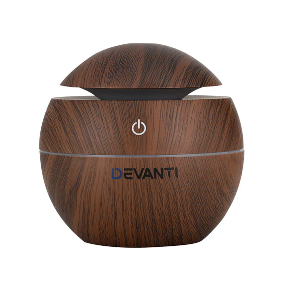 Devanti Aroma Diffuser Aromatherapy Essential Oils Air Humidifier LED 130ML Devanti
