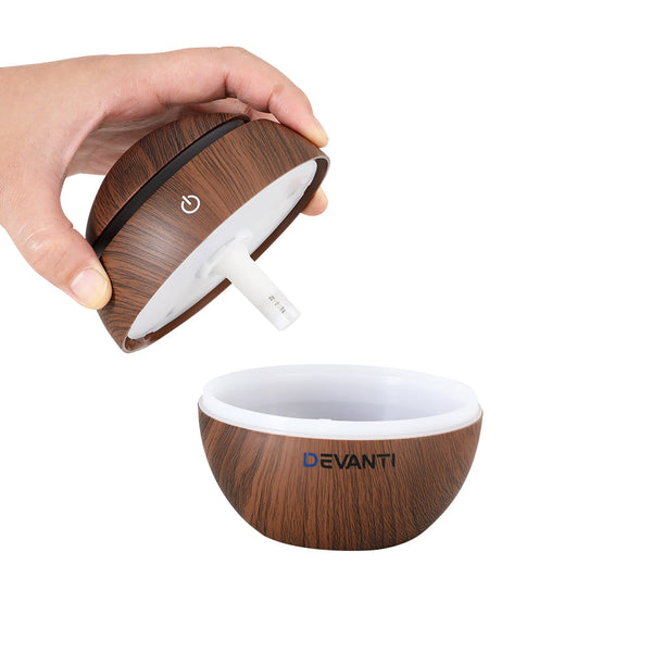 Devanti Aroma Diffuser Aromatherapy Essential Oils Air Humidifier LED 130ML Devanti