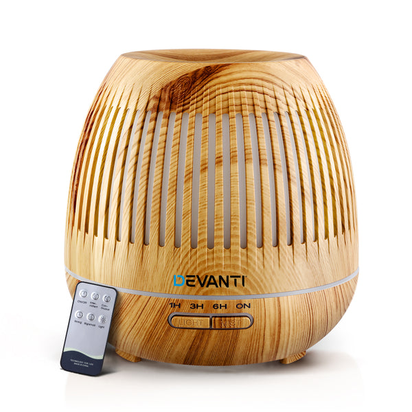 Devanti Aromatherapy Diffuser Aroma Essential Oils Air Humidifier LED Light 400ml freeshipping - Awezingly
