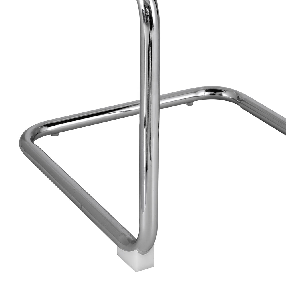 Artiss Cantilevered Dining Chairs Set Of 2 Yellow Velvet Artiss