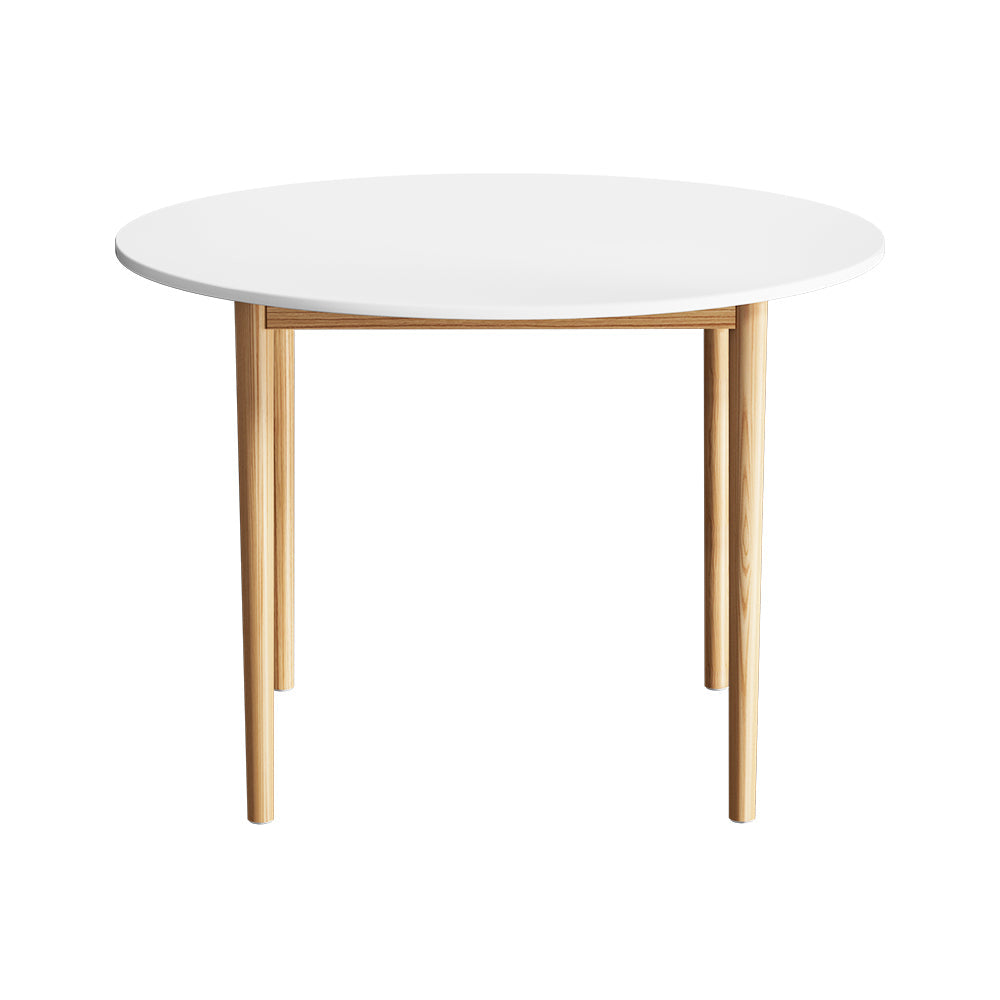 Artiss Dining Table Round White 108CM Diameter Demi Artiss