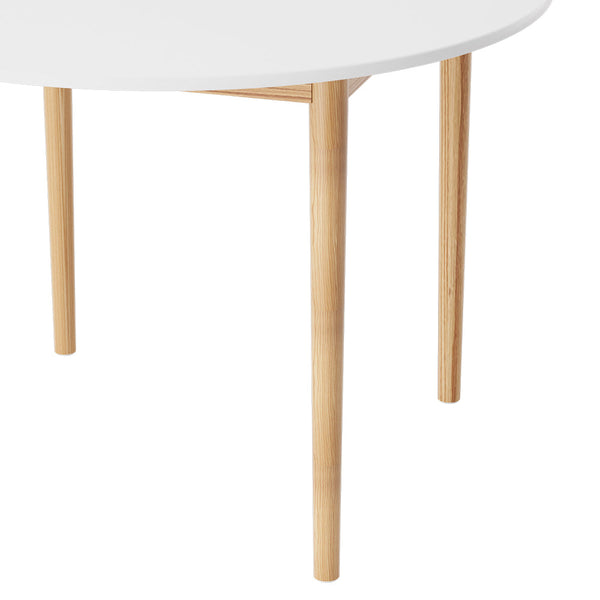 Artiss Dining Table Round White 108CM Diameter Demi Artiss