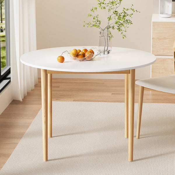 Artiss Dining Table Round White 108CM Diameter Demi Artiss