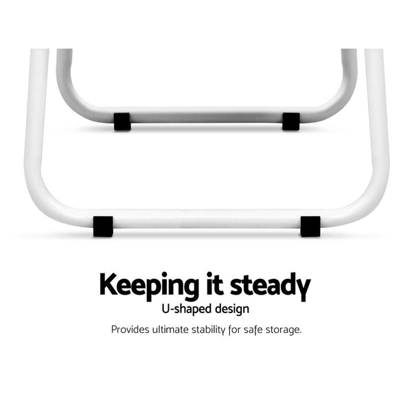 Closet Storage Rack Clothes Hanger Shelf Garment Rail Stand Wardrobe Organizer White freeshipping - Awezingly