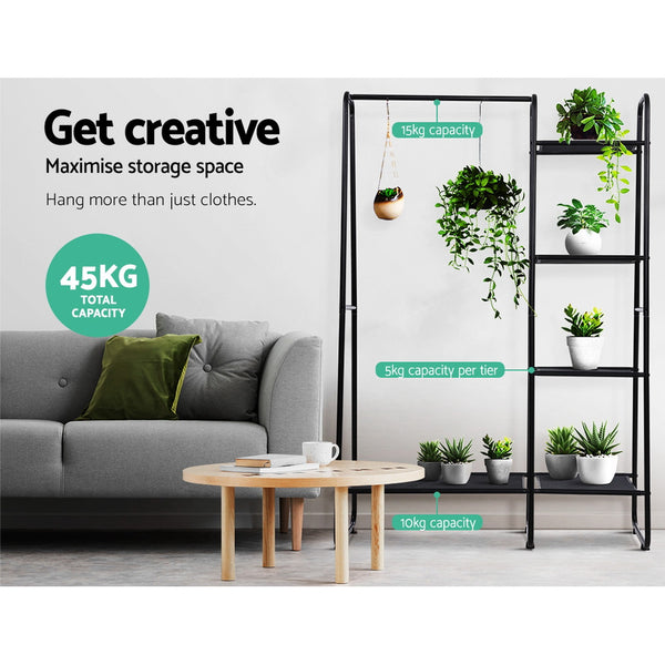 Portable Clothes Rack Garment Hanging Stand freeshipping - Awezingly