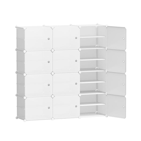 Artiss DIY Shoe Box Shoe Cabinet White Storage Cube Portable Organiser Stand Artiss
