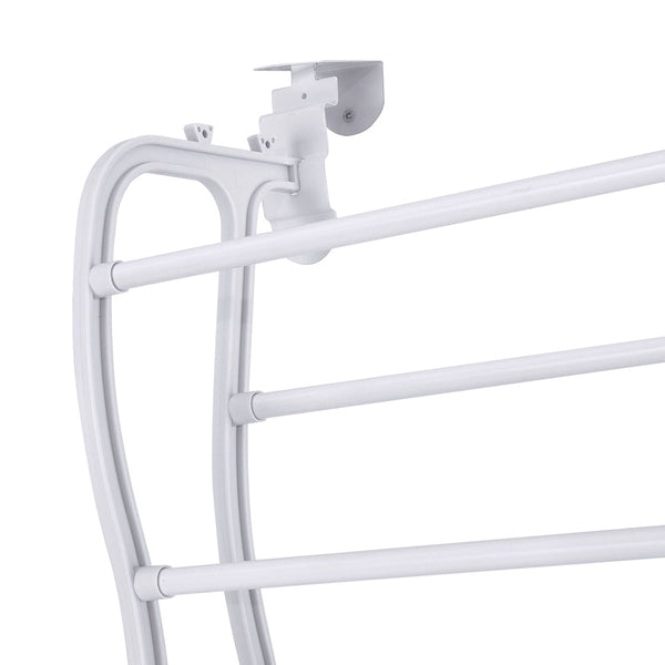 Artiss Shoe Rack 12-tier 24 Pairs Wall Mounted Metal Plastic Shoe Shleves White Artiss