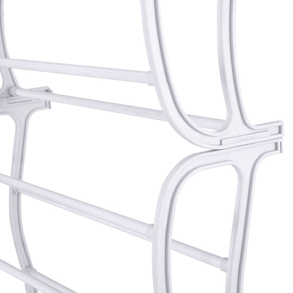 Artiss Shoe Rack 12-tier 24 Pairs Wall Mounted Metal Plastic Shoe Shleves White Artiss