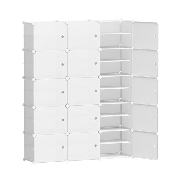 Artiss Shoe Cabinet DIY Shoe Box White Cube Portable Organiser Storage Stand Artiss