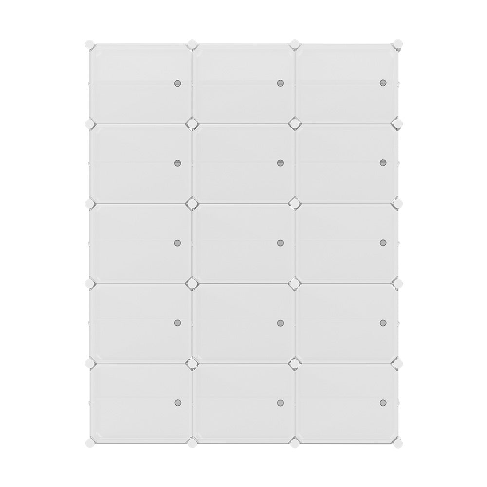 Artiss Shoe Cabinet DIY Shoe Box White Cube Portable Organiser Storage Stand Artiss
