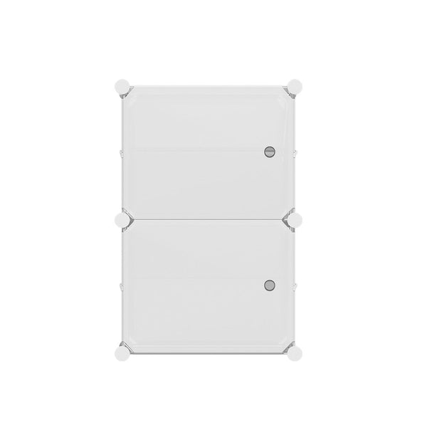 Artiss Shoe Cabinet DIY Shoe Box White Storage Cube Portable Organiser Stand Artiss