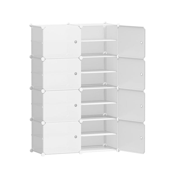 Artiss Shoe Cabinet DIY Storage Cube Shoe Box White Portable Organiser Stand Artiss