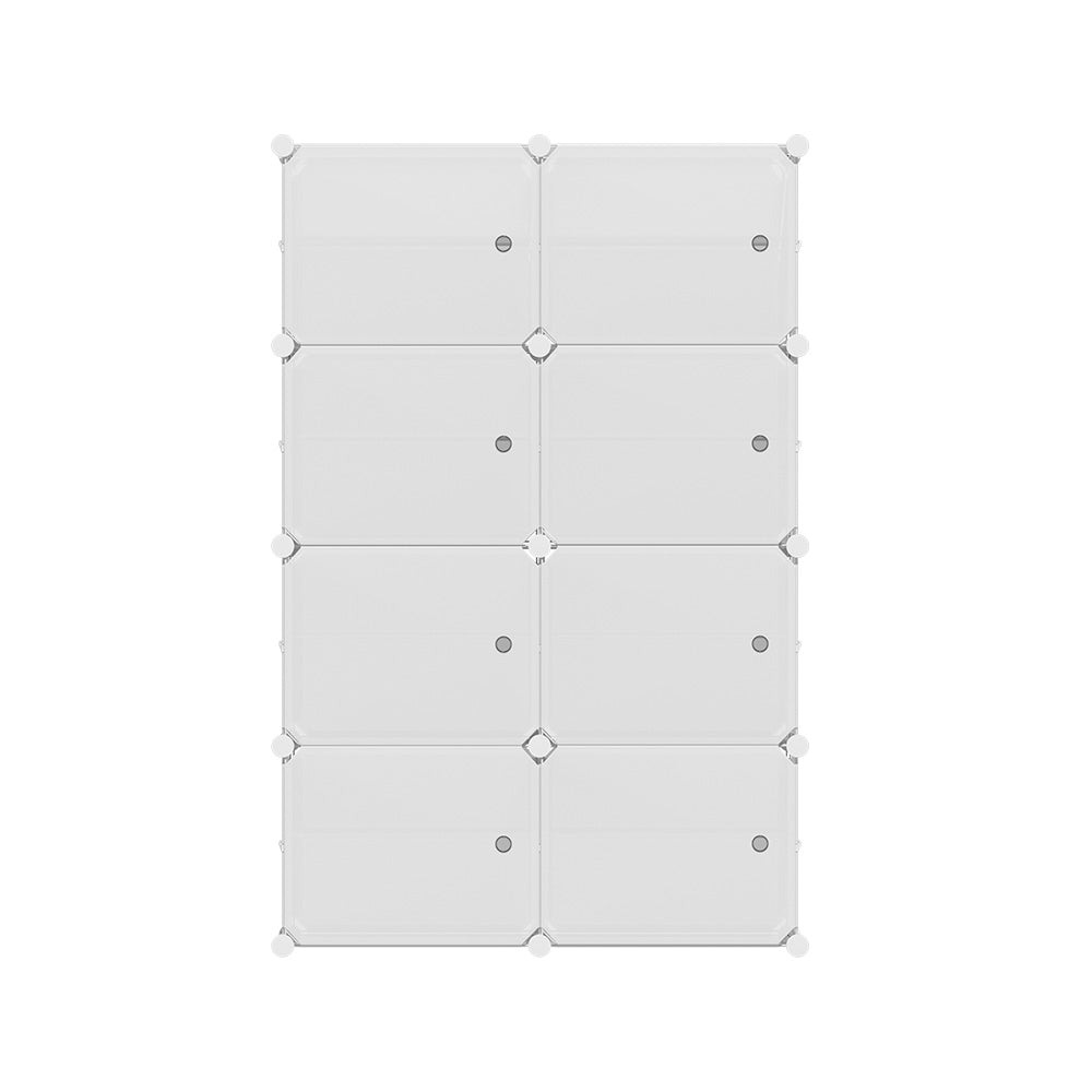 Artiss Shoe Cabinet DIY Storage Cube Shoe Box White Portable Organiser Stand Artiss