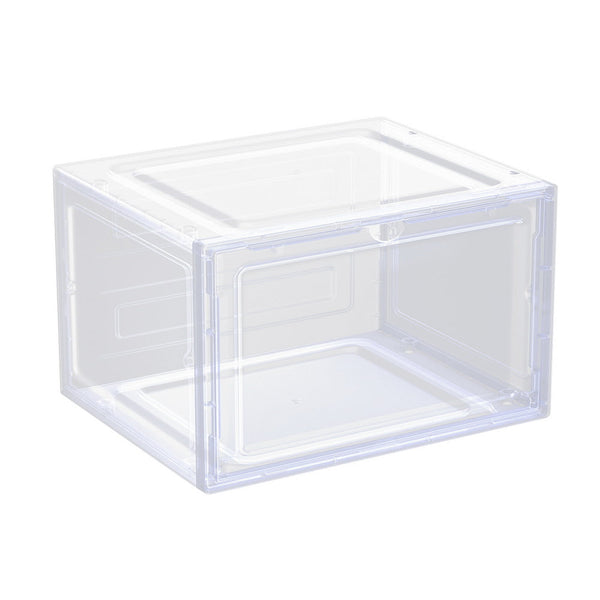 Artiss DIY Shoe Box Set of 2 Stackable Shoe Storage Case Magnetic Door Artiss