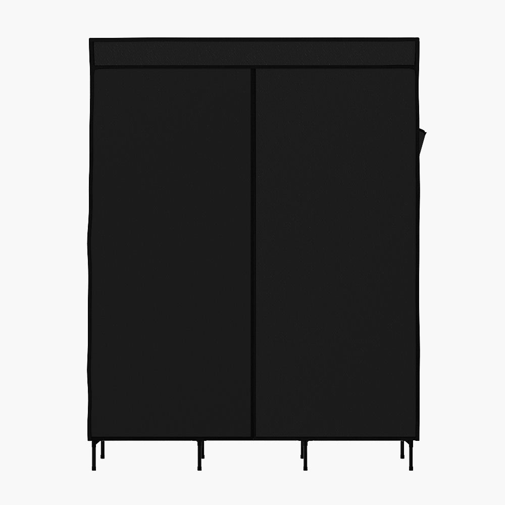 Artiss Clothes Wardrobe Closet Storage Large Portable Organiser with Shelf Black Artiss