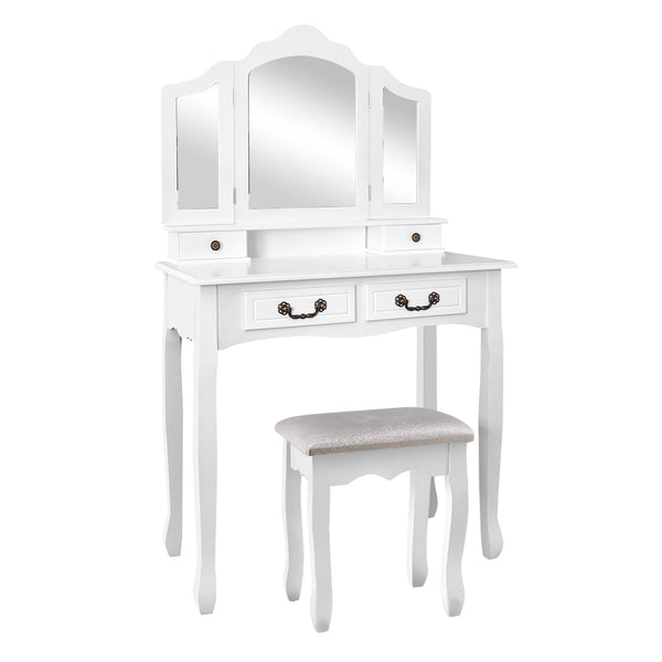 Artiss Dressing Table with Mirror - White Artiss