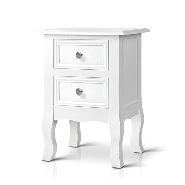 Artiss Bedside Tables Drawers Side Table French Storage Cabinet Nightstand Lamp freeshipping - Awezingly