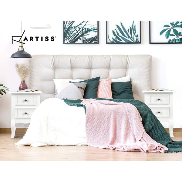 Artiss Bedside Tables Drawers Side Table French Storage Cabinet Nightstand Lamp freeshipping - Awezingly