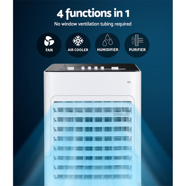 Devanti Evaporative Air Cooler Conditioner Portable 6L Cooling Fan Humidifier freeshipping - Awezingly