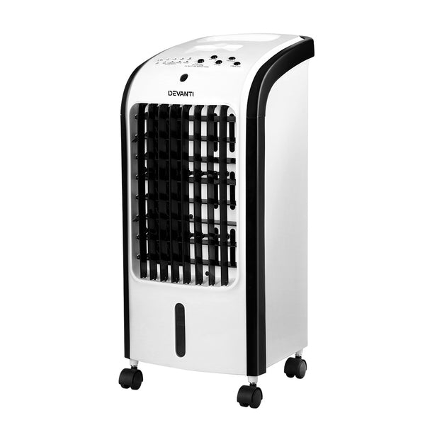 Devanti Evaporative Air Cooler Conditioner Portable 4L Cooling Fan Humidifier freeshipping - Awezingly