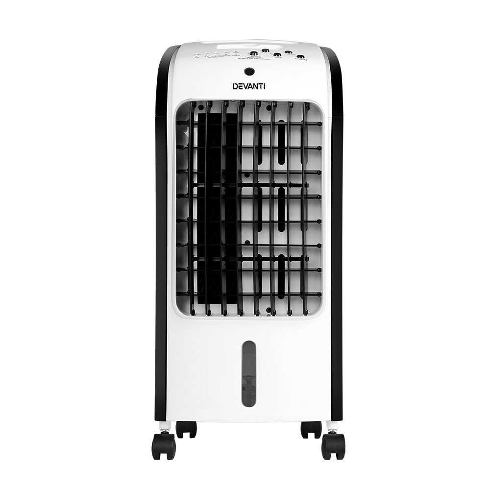 Devanti Evaporative Air Cooler Conditioner Portable 4L Cooling Fan Humidifier freeshipping - Awezingly