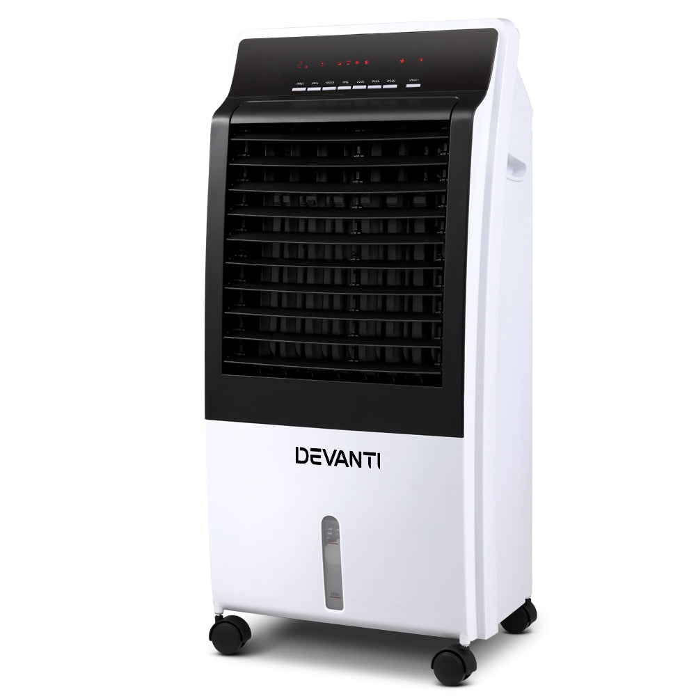 Devanti Evaporative Air Cooler Potable Fan Cooling Remote Control LED Display freeshipping - Awezingly