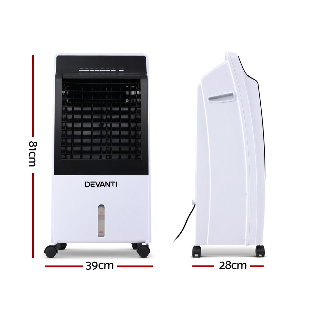 Devanti Evaporative Air Cooler Potable Fan Cooling Remote Control LED Display freeshipping - Awezingly