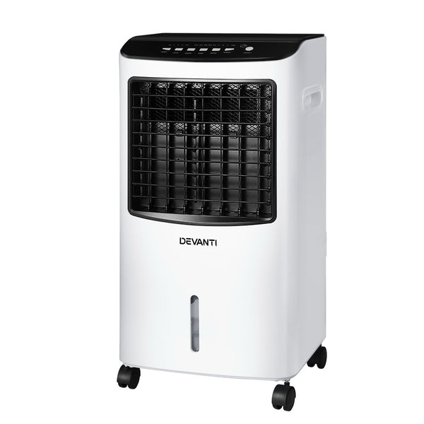 Devanti Evaporative Air Cooler Conditioner Portable 8L Cooling Fan Humidifier freeshipping - Awezingly