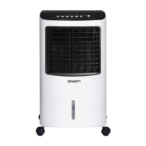 Devanti Evaporative Air Cooler Conditioner Portable 8L Cooling Fan Humidifier freeshipping - Awezingly